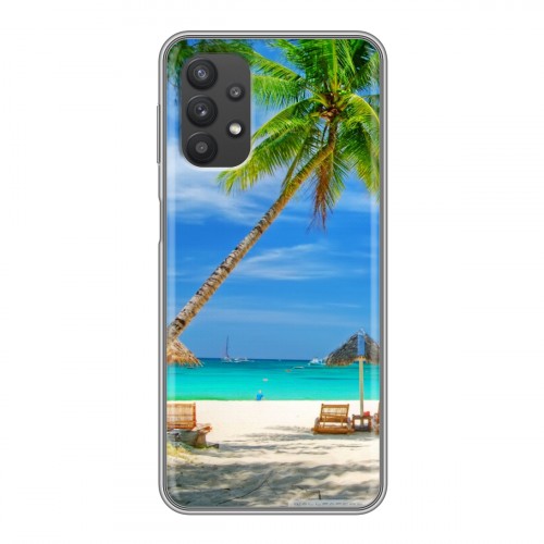 Дизайнерский силиконовый чехол для Samsung Galaxy A32 Пляж