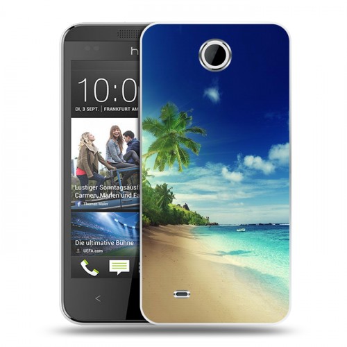 Дизайнерский пластиковый чехол для HTC Desire 300 Пляж