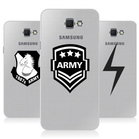 Дизайнерский силиконовый чехол для Samsung Galaxy J5 Prime Прозрачные армия
