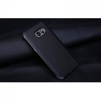 Чехол накладка текстурная отделка Кожа для Samsung Galaxy S7 Черный