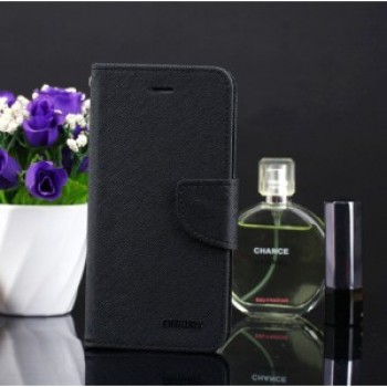 Чехол портмоне подставка на силиконовой основе на дизайнерской магнитной защелке для Samsung Galaxy A5 (2016) Черный