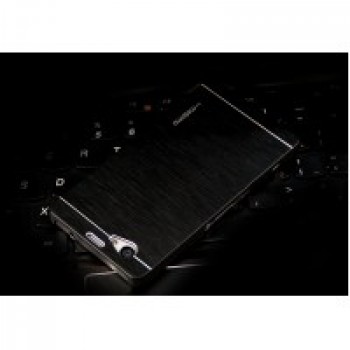 Пластиковый непрозрачный матовый чехол с текстурным покрытием Металл для Sony Xperia Z1 Compact Черный