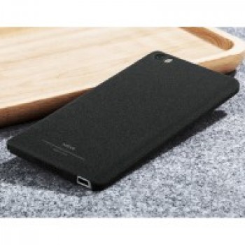 Пластиковый непрозрачный матовый чехол с повышенной шероховатостью для Xiaomi Mi Note Черный
