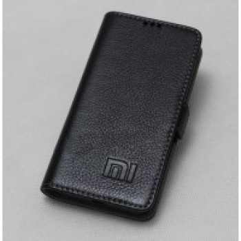 Кожаный чехол горизонтальная книжка подставка с крепежной застежкой для Xiaomi Mi5X/Mi A1 Черный
