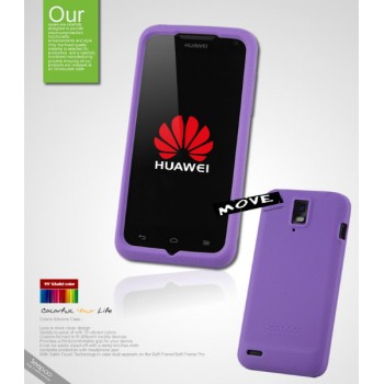 Силиконовый чехол премиум для Huawei Ascend D1 Фиолетовый