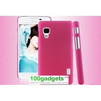 Пластиковый чехол для LG Optimus L5 2 II Розовый