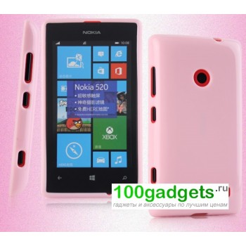 Силиконовый чехол для Nokia Lumia 520/525 Розовый