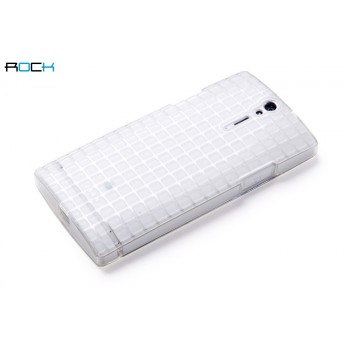 Чехол пластиковый текстурный для Sony Xperia S Белый
