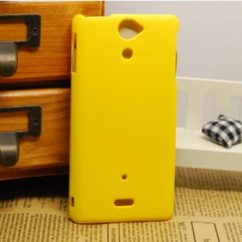 Чехол пластиковый для Sony Xperia V Желтый