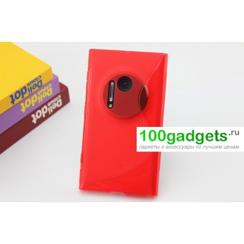 Силиконовый чехол S для Nokia Lumia 1020 Красный