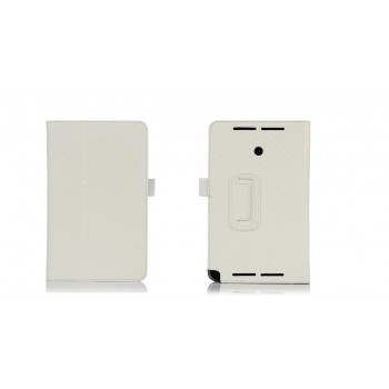 Чехол подставка текстурный серия Full Cover для ASUS VivoTab Note 8 Белый