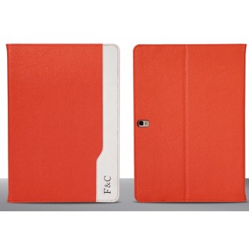 Кожаный чехол подставка серия D Color для Samsung Galaxy Tab Pro 10.1 Оранжевый