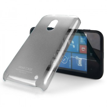Пластиковый ультратонкий чехол для Nokia Lumia 620 серия Slim Черный