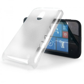 Пластиковый ультратонкий чехол для Nokia Lumia 620 серия Slim Белый