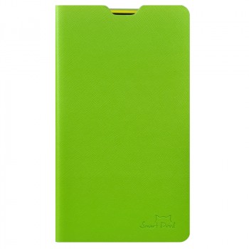 Ультратонкий чехол флип подставка серия Second Skin для Nokia Lumia 625 Зеленый