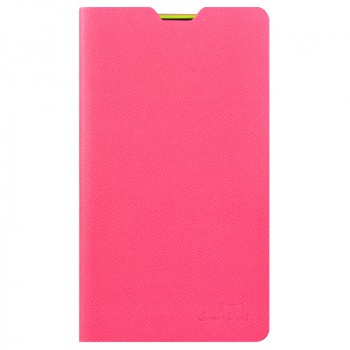 Ультратонкий чехол флип подставка серия Second Skin для Nokia Lumia 625 Розовый