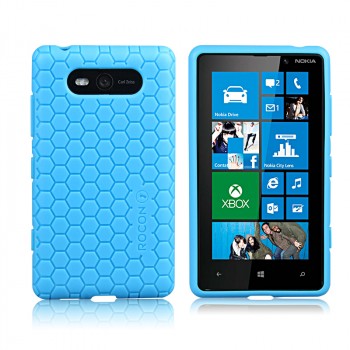 Ультразащитный чехол для Nokia Lumia 820 Голубой