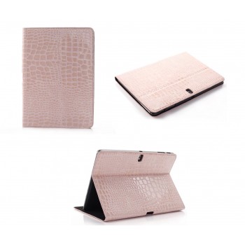 Чехол подставка серия Croco Pattern для Samsung Galaxy Tab Pro 10.1 Розовый