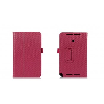 Чехол подставка текстурный серия Full Cover для ASUS VivoTab Note 8 Розовый