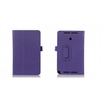 Чехол подставка текстурный серия Full Cover для ASUS VivoTab Note 8 Фиолетовый