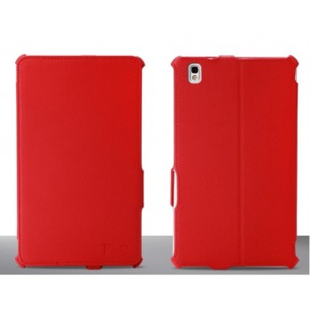 Кожаный текстурный чехол подставка для Samsung Galaxy Tab Pro 8.4 Красный