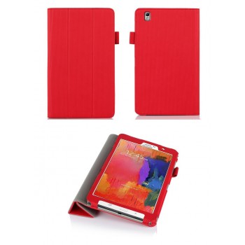 Чехол подставка сегментарный серия Full Cover текстурный для Samsung Galaxy Tab Pro 8.4 Красный