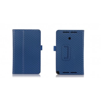 Чехол подставка текстурный серия Full Cover для ASUS VivoTab Note 8 Синий