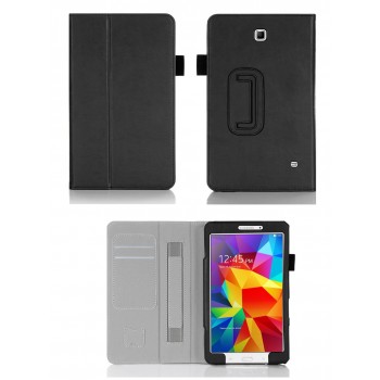 Чехол подставка с внутренними карманами и держателем кисти серия Full Cover для Samsung Galaxy Tab 4 8.0 Черный