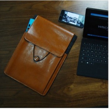 Эксклюзивный многофункциональный дизайнерский чехол мешок войлок/нат. кожа для Microsoft Surface Pro 2 Коричневый