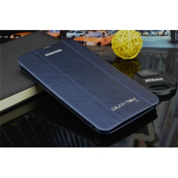 Чехол смарт флип подставка сегментарный серия Smart Cover для Samsung Galaxy Tab 4 7.0 Синий