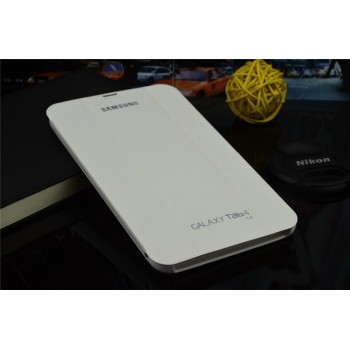 Чехол смарт флип подставка сегментарный серия Smart Cover для Samsung Galaxy Tab 4 7.0 Белый