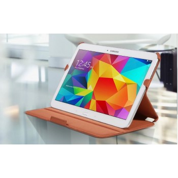 Чехол подставка текстурный для Samsung Galaxy Tab 4 10.1 Коричневый