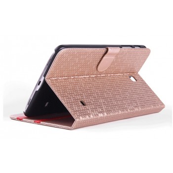 Чехол портмоне подставка текстурный серия Honeycomb для Samsung Galaxy Tab 4 8.0