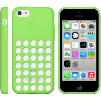 Оригинальный силиконовый чехол Apple для Iphone 5c Зеленый