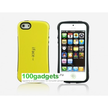 Силиконовый чехол серия Waist для Iphone 5c Желтый