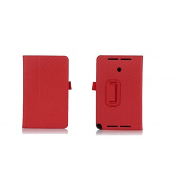 Чехол подставка текстурный серия Full Cover для ASUS VivoTab Note 8 Красный