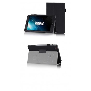 Чехол подставка с внутренними отсеками серия Full Cover для Lenovo ThinkPad 8 Черный