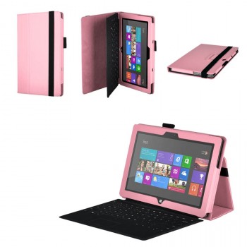 Чехол подставка серия Full Cover для Microsoft Surface 2 Розовый