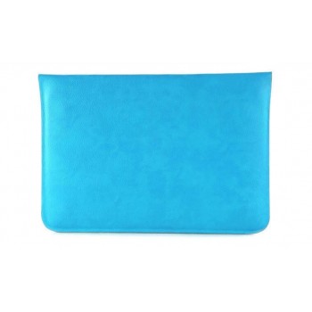 Кожаный чехол папка (нат. вощеная кожа) для Microsoft Surface Pro 2 Синий