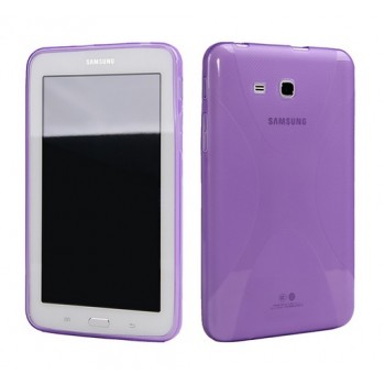 Силиконовый чехол X для Samsung Galaxy Tab 3 Lite 7.0 Фиолетовый