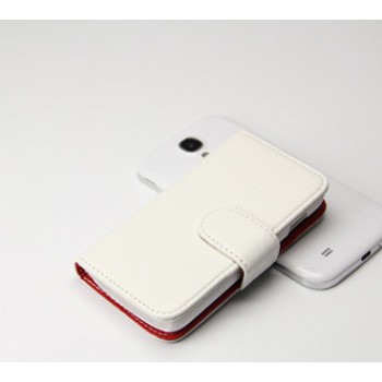 Чехол портмоне подставка для Samsung Galaxy Ace 3 Белый