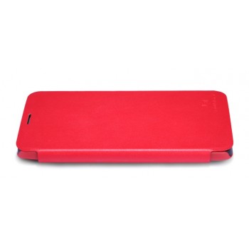 Чехол флип на основе матового премиум пластика для Alcatel One Touch Hero Красный