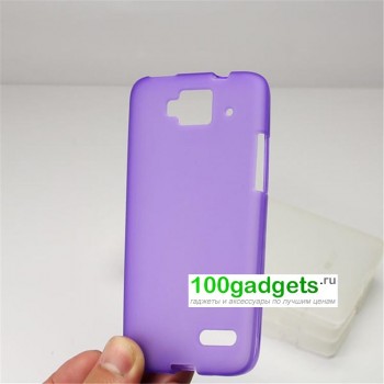Силиконовый чехол для Alcatel One Touch Idol Mini Фиолетовый