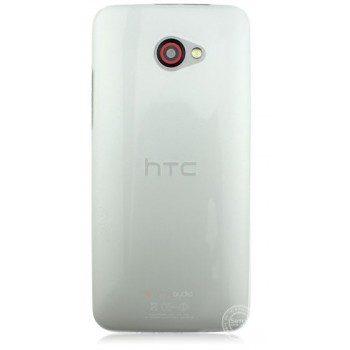 Пластиковый ультратонкий чехол для HTC Butterfly S Белый