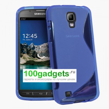Силиконовый чехол S для Samsung Galaxy S4 Active Фиолетовый