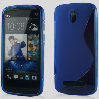 Силиконовый чехол S для HTC Desire 500 Голубой