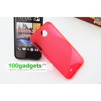 Силиконовый чехол S для HTC Desire 300 Красный