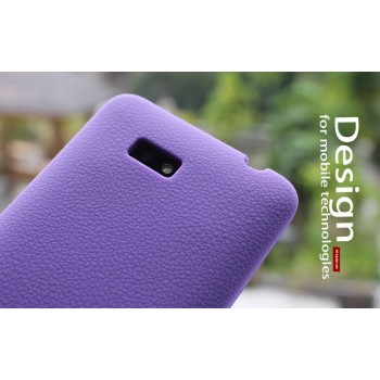 Силиконовый чехол софт тач премиум для HTC Desire 400 Dual SIM Фиолетовый