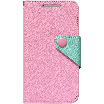 Чехол портмоне подставка текстурный для HTC Desire 700 Розовый