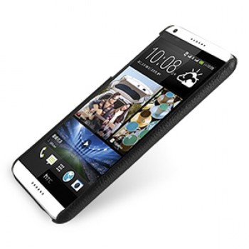 Кожаный чехол накладка серия Back Cover (нат. кожа) для HTC Desire 816 черная